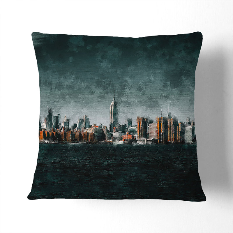 Square Throw Cushion, Stone, 55cm H x 55cm W x 20cm D