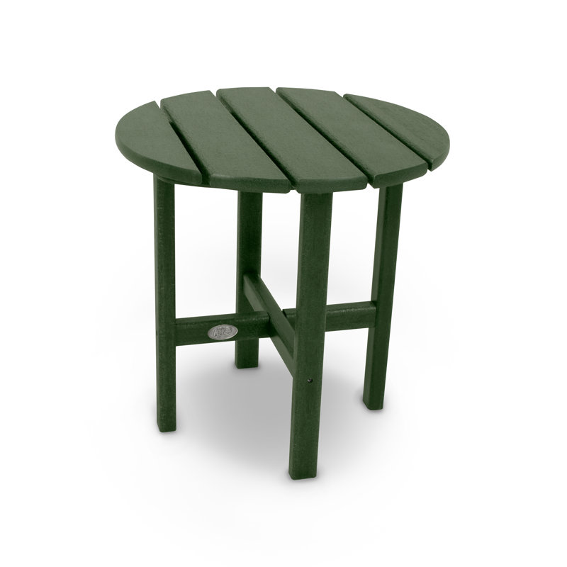 POLYWOOD Round 18" Side Table, Green
