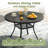4 Person Patio Dining Set With PE Rattan Woven Chairs-672891618-672891616-672891622