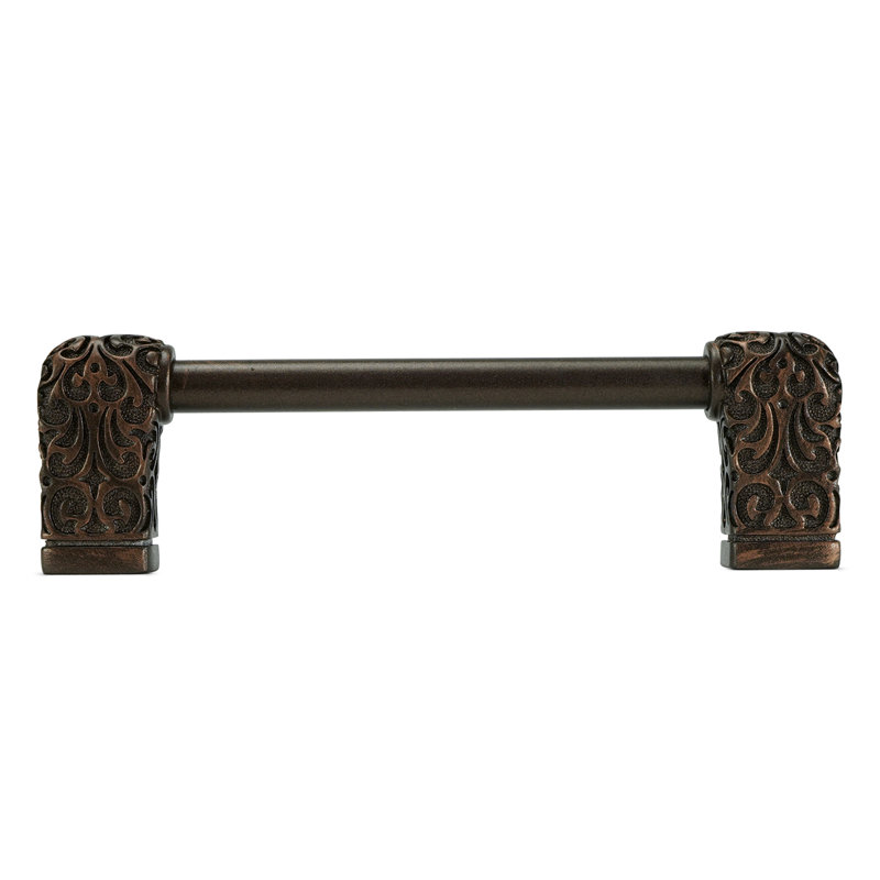 Via Veneto 6" c.c. pull; Soft, Oil Rub Bronze, 4"