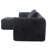 2 - Piece Chenille No Frame Compressed Boneless Sectional-653035632