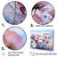 Collage moderne rose et mauve coquelicots-41167170-41167171