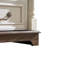 Commode 5 tiroirs avec base en bois rustique