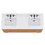 Coventry 72" Double Bathroom Vanity with Engineered Stone Top-1700468956