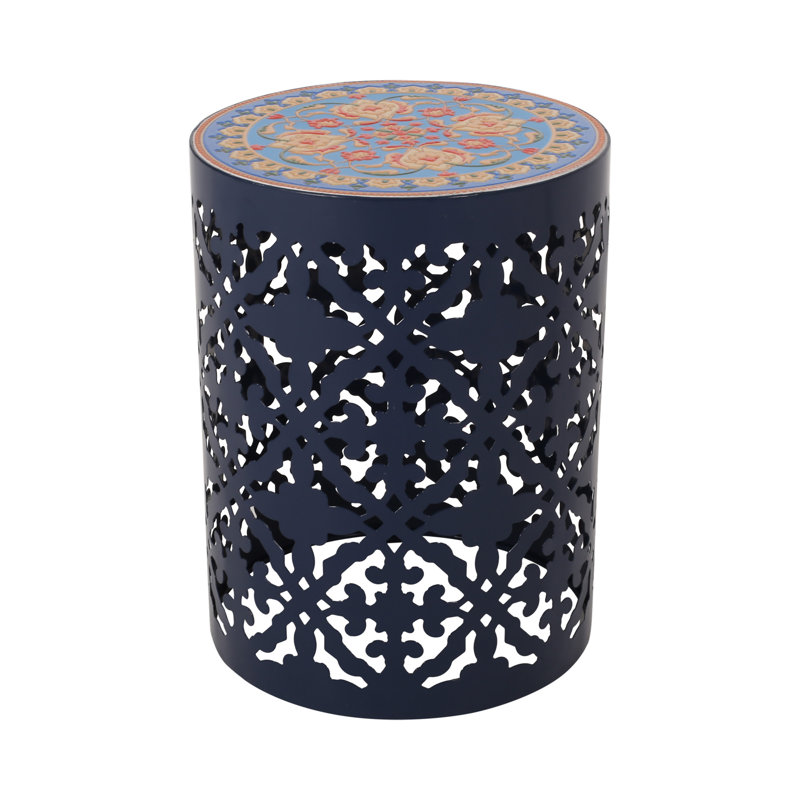 Castana Side Table (Only Include Table), Dark Blue