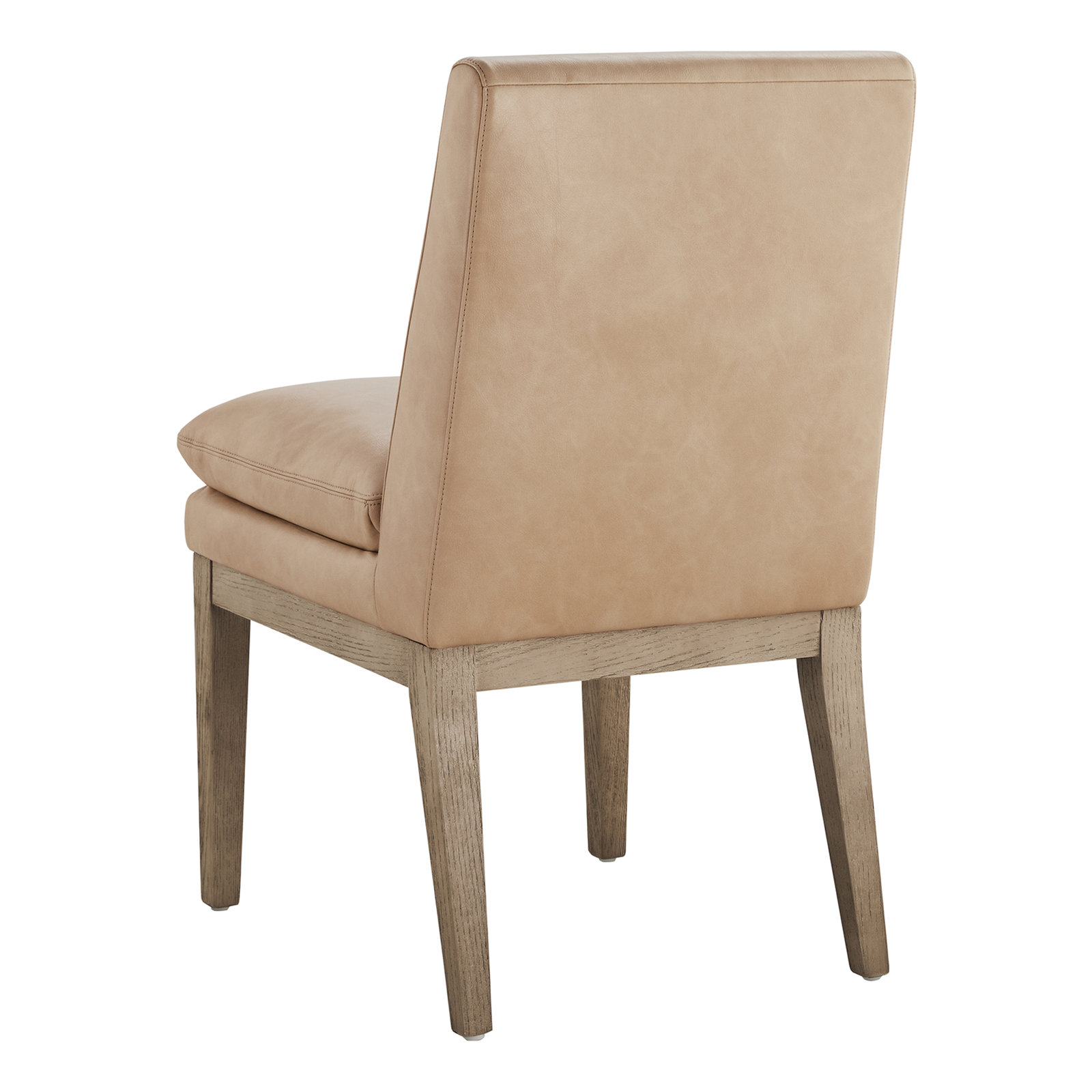 Bethea Upholstered Back Side Chair Dining Chair, Copley Brown Performance
