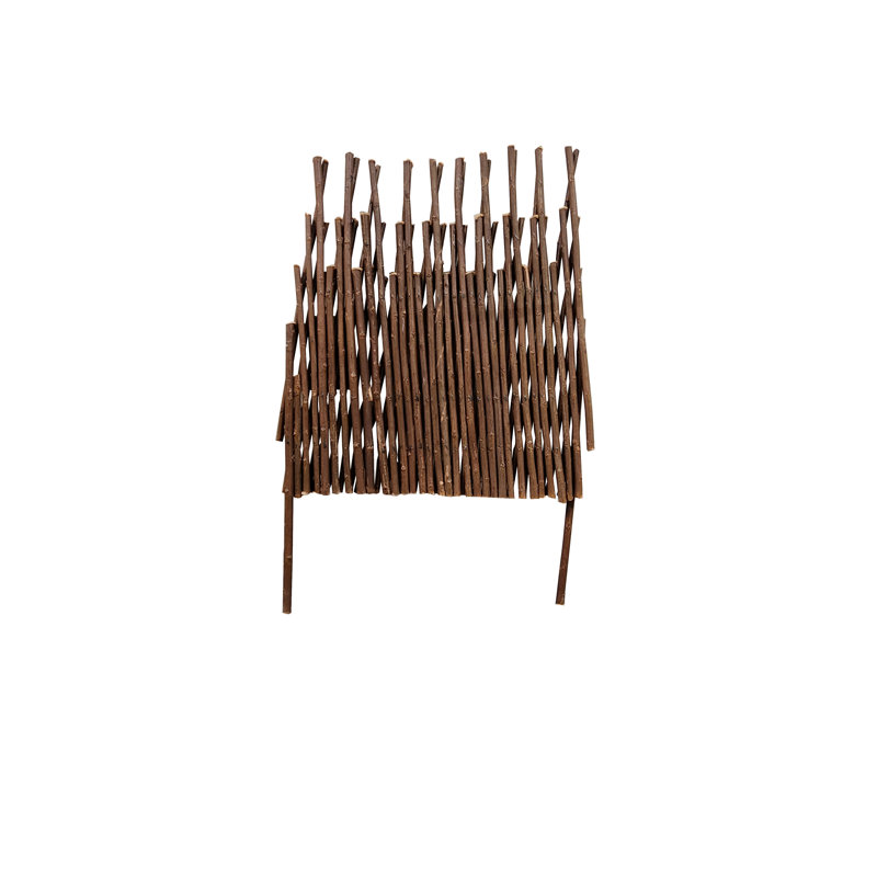 Brown Willow Picket Border Edging