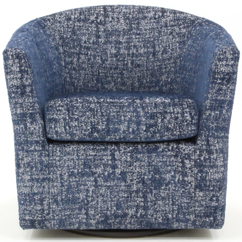 Fauteuil demi-tonneau pivotant 31 po Hansell, Mélange de polyester Arden