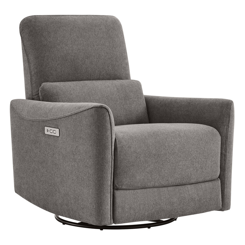 Fauteuil inclinable électrique pivotant rembourré Mikkel, Métal métal