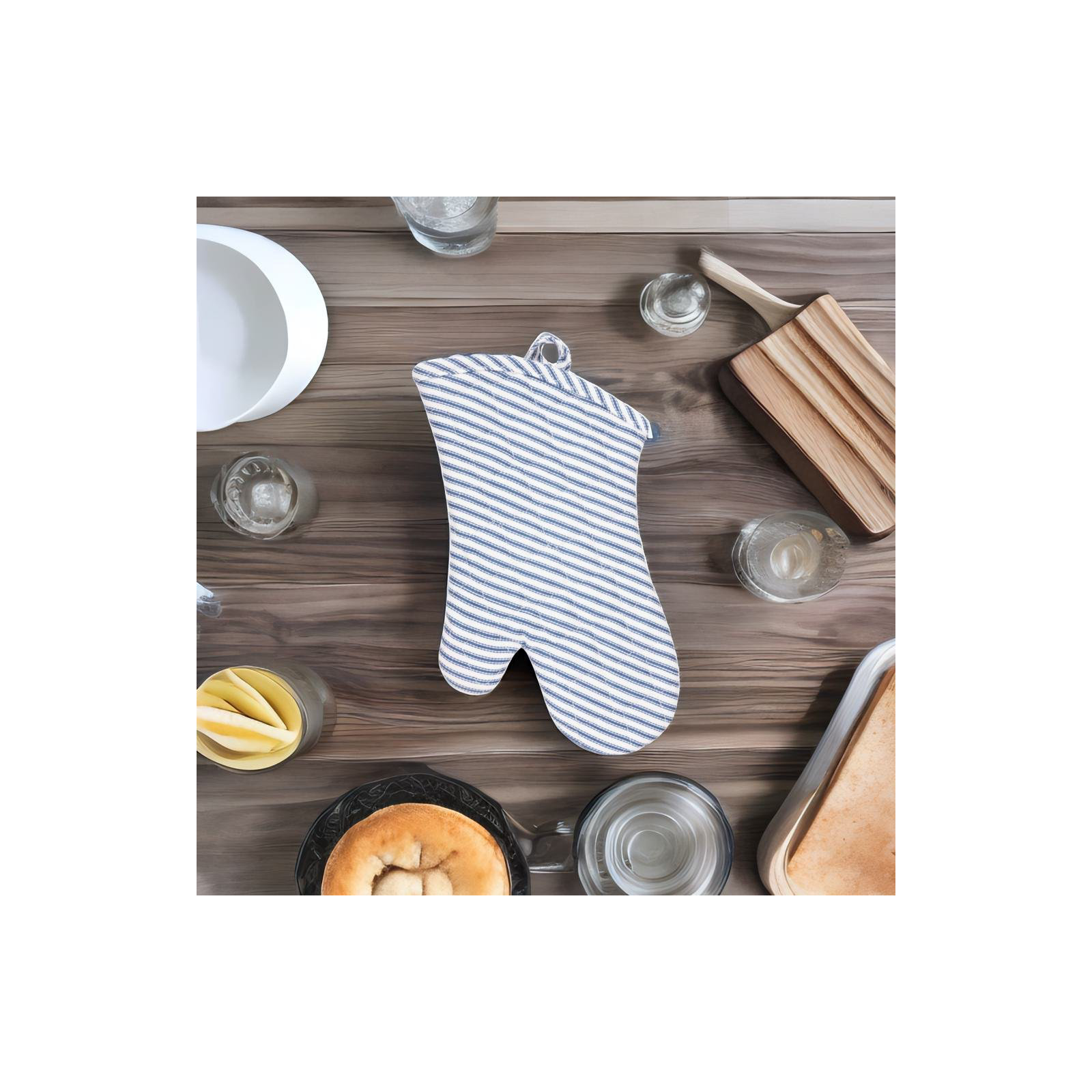 Livy Oven Mitt, Blue