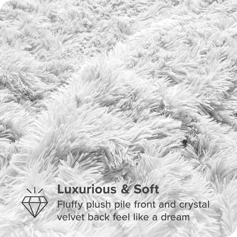 White Shaggy Faux Fur Twin/Twin XL Duvet Cover