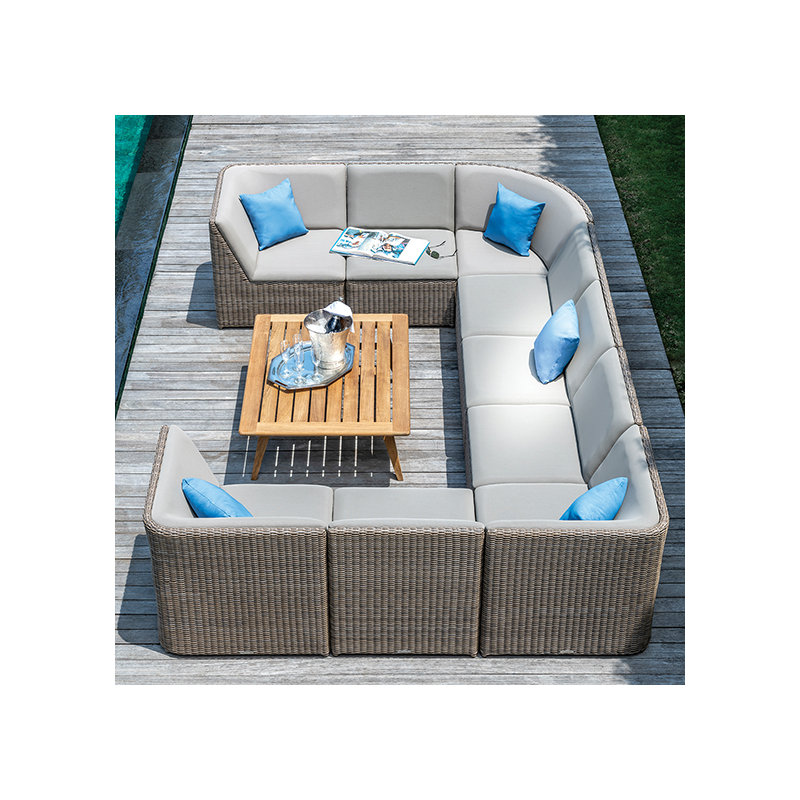 Milano Outdoor 2 - Seat Loveseat, Taupe
