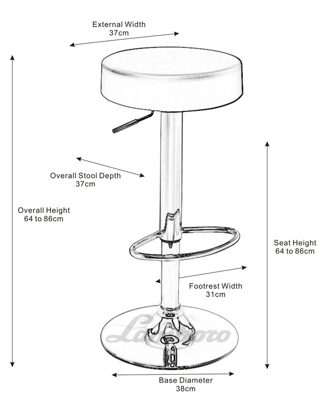 Bartz Swivel Upholstered Adjustable Height Counter Stool with Metal Frame, White