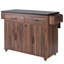 Îlot de cuisine avec armoire de rangement pour poubelle, chariot de cuisine avec abattant-1137683991