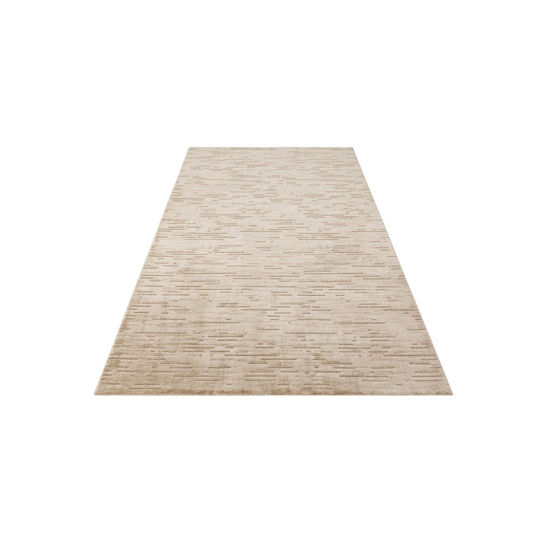Beige Hall Carpet, 2.6 x 9.8 Feet, 100% Micropolyester | 2300 g/m², Machine Woven, 192,000 Thread Points | Easy to Clean, Vacuum Friendly, Spot Remover Safe | Perfect for Entryways & Living Rooms