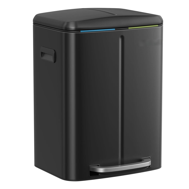 Metal Step On Kitchen Trash Can - 40L
