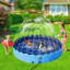 Grande piscine pliable pour chien avec arroseur-95981004