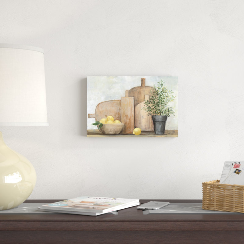 Cuisine rustique - peinture sur toile tendue, H 8 po x l 12 po, Impression sans cadre, Sans cadre