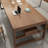 Brown Rectangular Solid Wood with 3 drawers desk-108647847