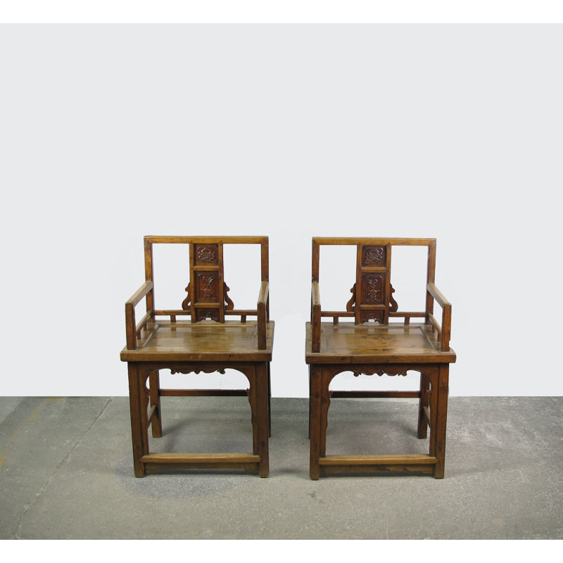 Asian Classic Solid Wood Arm Chair