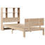 Bookcase Bed Without Mattress Solid Wood Pine-1260645470