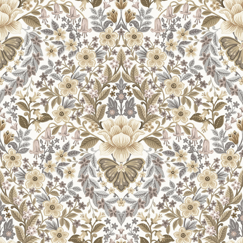 Wright 10m x 53cm Metallic Wallpaper Roll, Beige