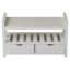 Shoe Storage Bench with Drawers, Entryway Bench with Open Shelf, Wooden Hallway Organizer for Foyer or Bedroom-229052786