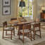 Saranac Round Walnut Wood Dining Table