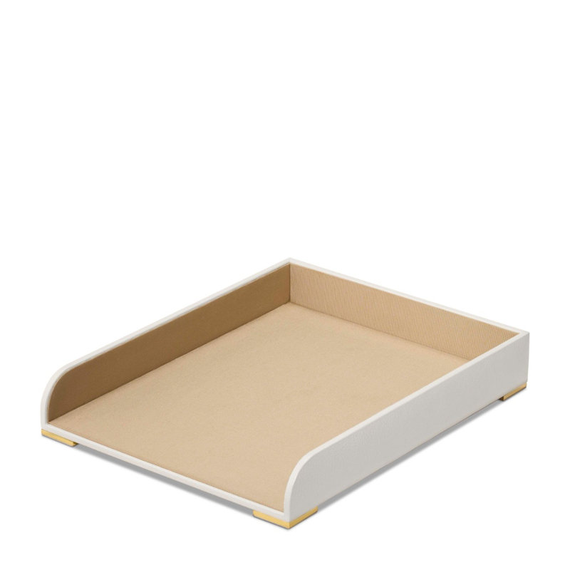 Organisateur de papier classique en cuir / similicuir