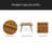 INDUSTRIAL WOOD AND METAL COFFEE TABLE
