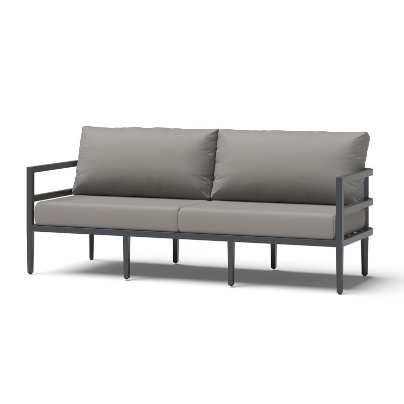Morelia Patio Sofa - Olefin Charcoal, Olefin Charcoal