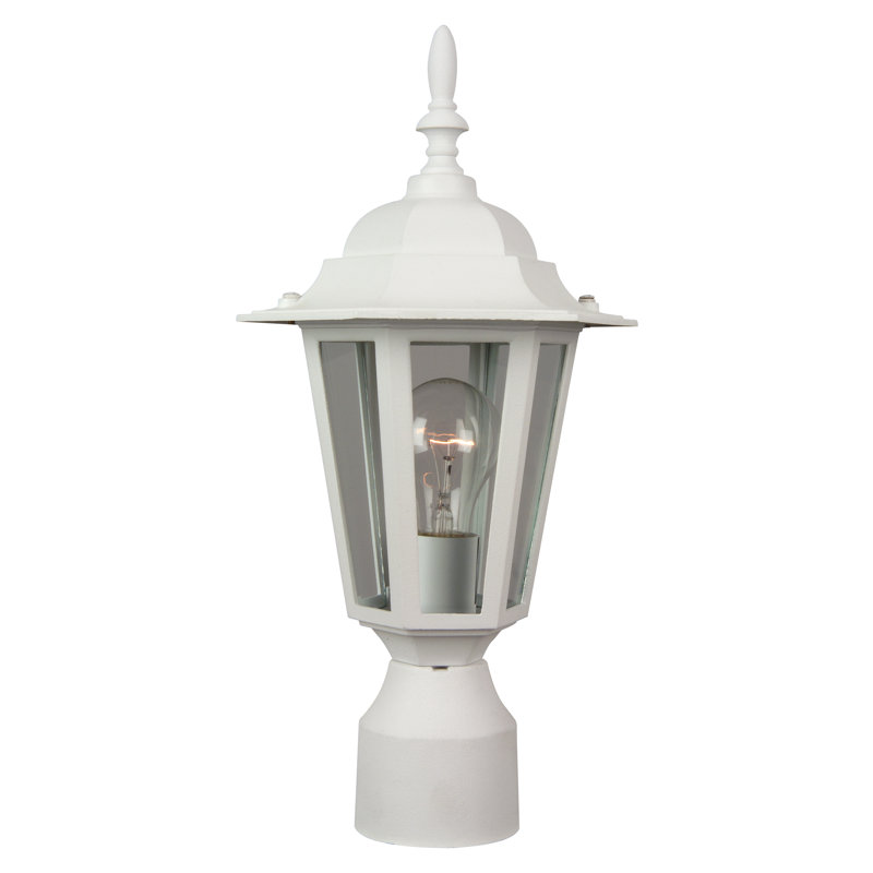 Lampadaire en fonte d'aluminium 8 po, Blanc mat