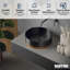 Lavabo de salle de bain vasque circulaire en acier inoxydable 15,75 po Karran Cinox-95277342