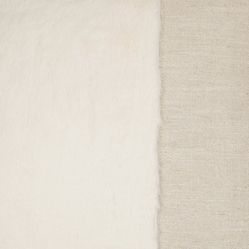 St. Moritz Pillow Cover & Insert, Cream, Rectangle 14"H x 24"W