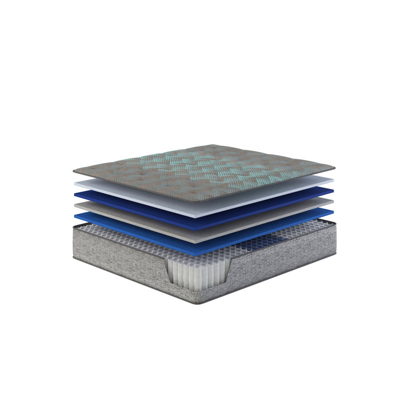 Matelas hybride 11 po, matelas à ressorts ensachés individuels, confort moyen, Très grand lit