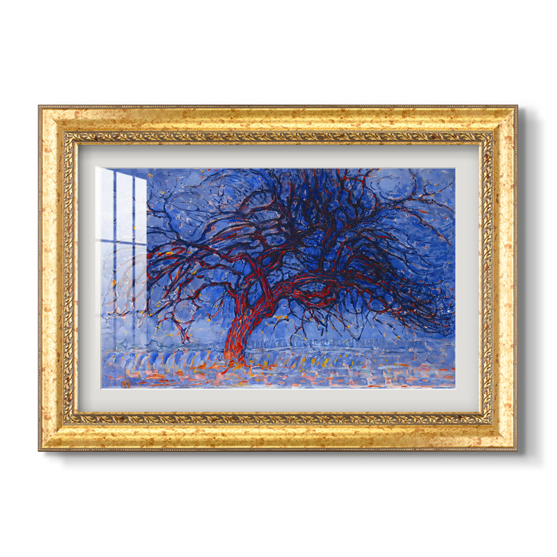 L'Arbre rouge, 1909 - Piet Mondrian - Reproduction encadrée sur mesure, Format intérieur 20 po x 28 po