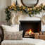 Housse de coussin de Noël 12 x 20 pouces, housse de coussin lombaire beige Snow Village