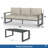 2-Piece 3-Seat Outdoor Sofa Couch Set-129010789