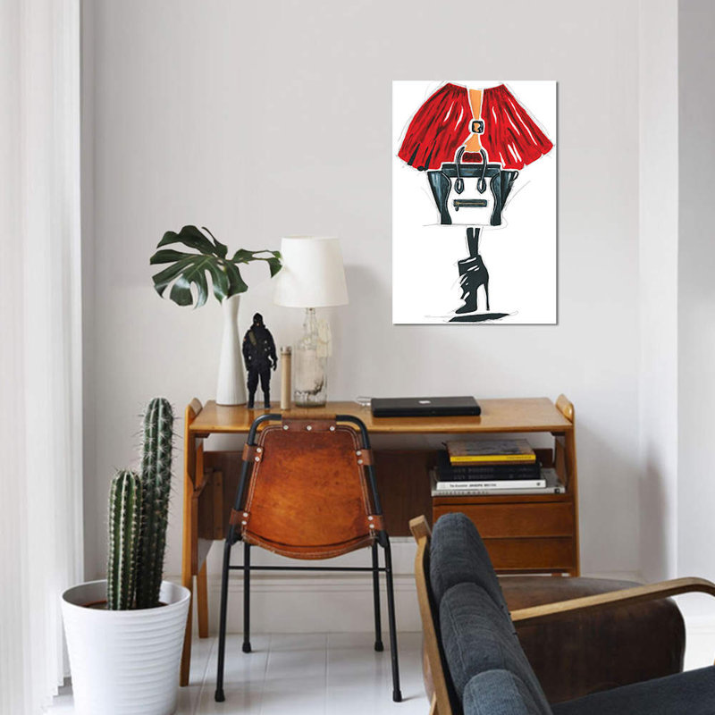 «Celine», reproduction sur toile, H 40 po x l 26 po x P 1,5 po, Toile tendue, Pas de tapis