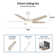 Alcie 5 - Blade LED Smart Standard Ceiling Fan with Remote Control and Light Kit Included