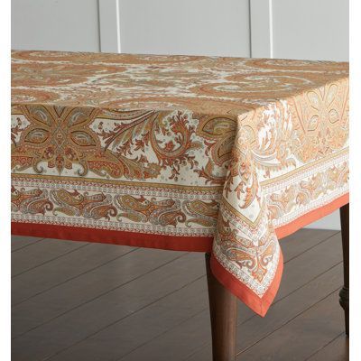 Kashmir Paisley 100% Cotton Tablecloth