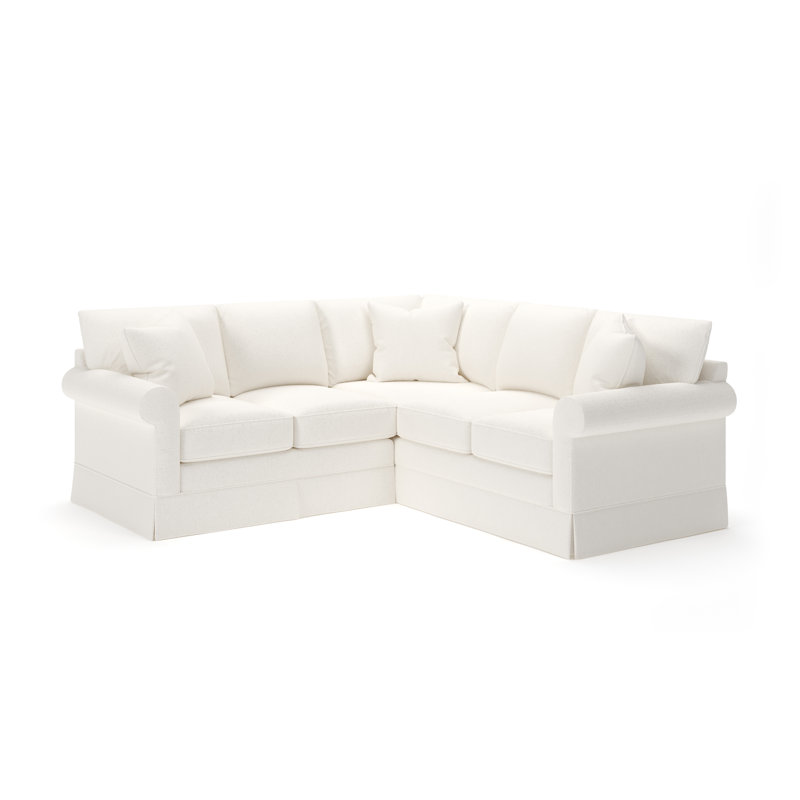 Canapé modulaire de coin de 94 po de largeur Friedman, Boucle Apollo Alpaca