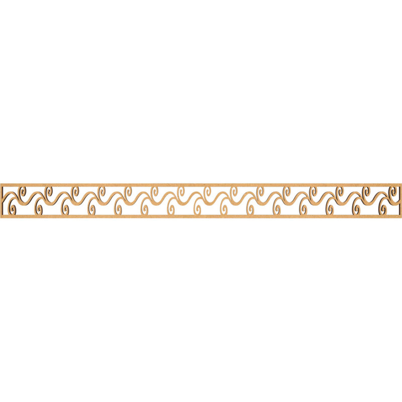 Moulure à panneau Tilden, H 4 po x l 46,375 po x P 0,375 po, Bois aggloméré brut