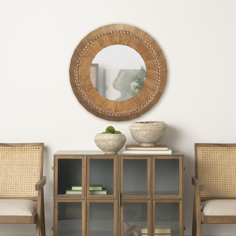 Miroir d'appoint Merrial, Brun clair, H 29,92 po x l 29,92 po x P 4,13 po