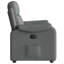  Fauteuil inclinable électrique en polyester gris foncé, métal et contreplaqué-866643420