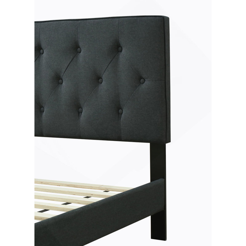 Full Sized Tufted Bed in a Box w/ USB, Full