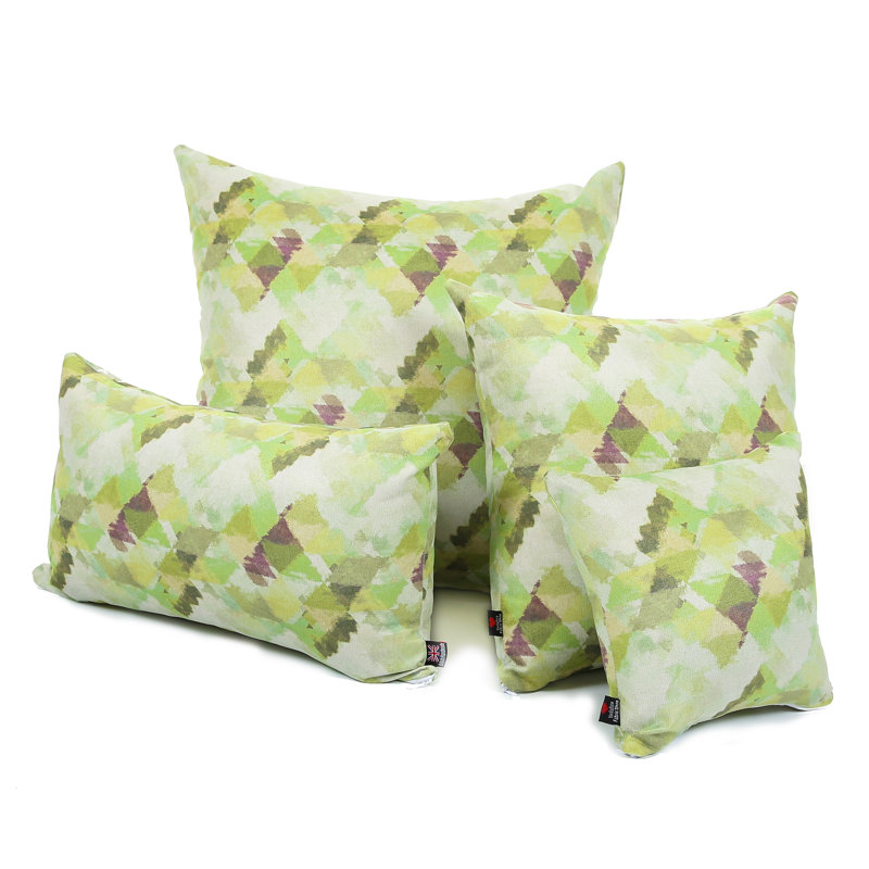 Alva Square Cushion, 43 x 43cm, Green