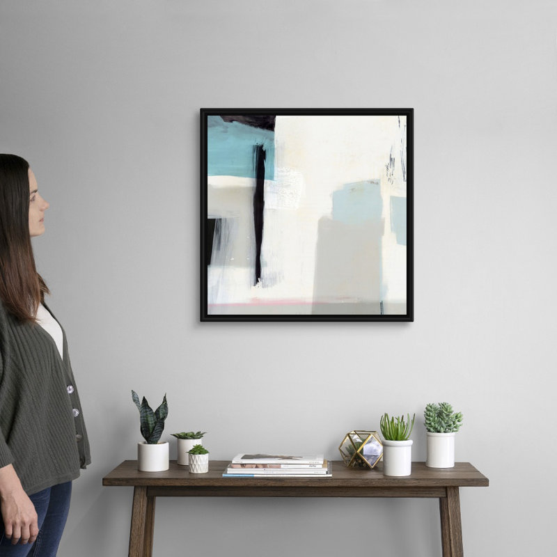 "Soulignement I" par Isabelle Z-impression sur toile, Toile avec cadre noir, H 26 po x l 26 po x P 1,75 po