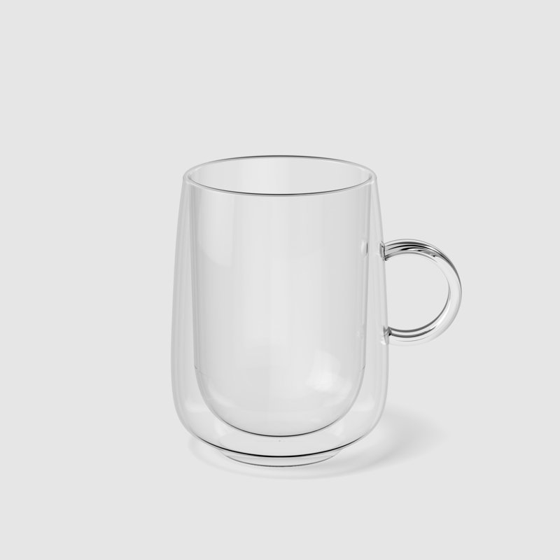 Villeroy & Boch – Artesano Hot & Cold Beverages Latte Macchiato Glass, Set of 2 Glasses, Double-Walled Glasses for Cold and Hot Beverages, 11.75 oz, Borosilicate Glass, Dishwasher-Safe, Microwave-Safe