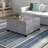 Della Button Tufted Square Storage Ottoman-1162240543